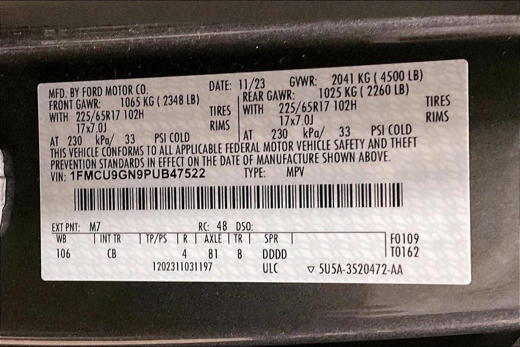 2023 Ford Escape Active