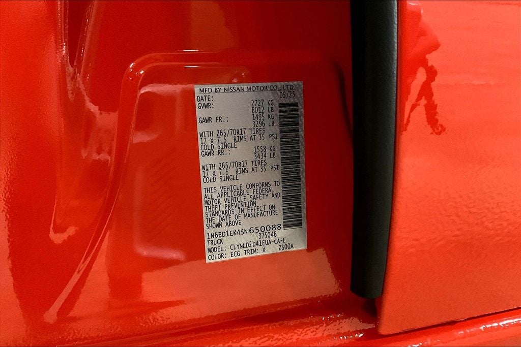 2025 Nissan Frontier PRO-4X