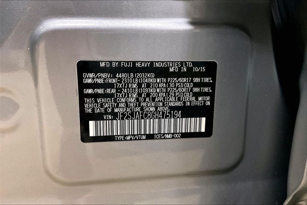 2016 Subaru Forester 2.5i Premium