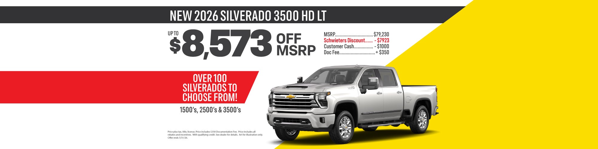 New 2026 Silverado 3500 HD LT