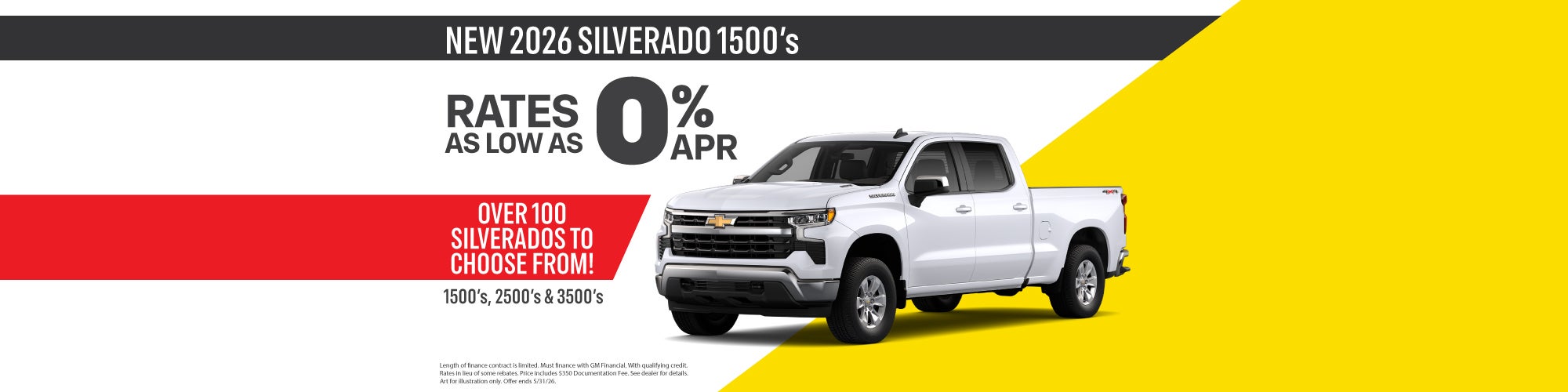 New 202 Silverado 1500's