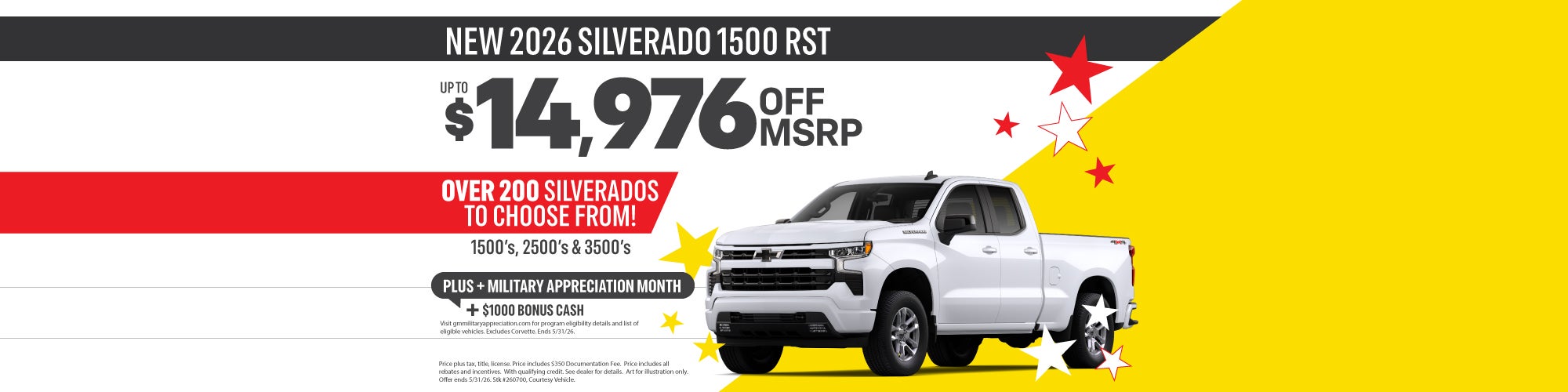 New 2026 Silverado 1500 RST