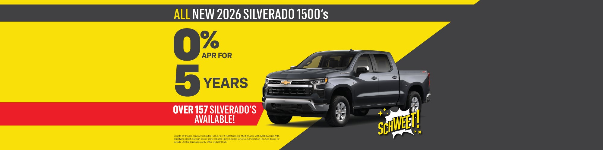 New 2026 Silverado 1500's