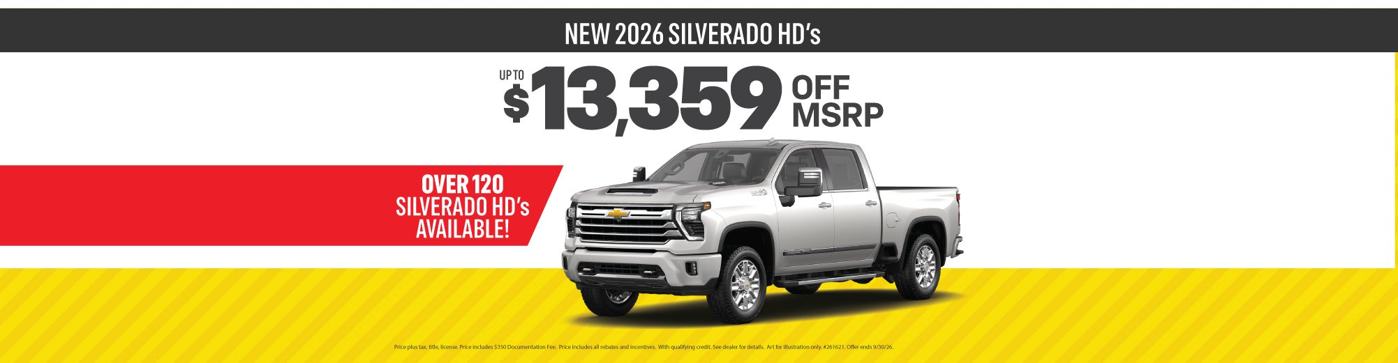 New 2026 Silverado HD Off MSRP offer